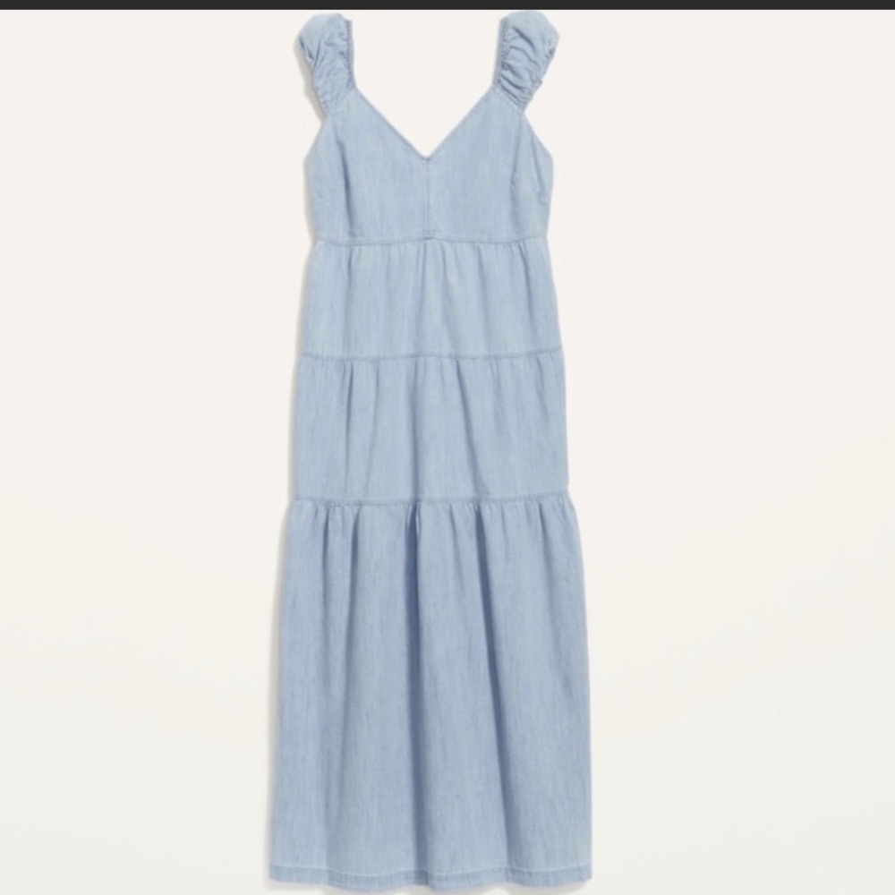 Old Navy Blue Jean Summer Dress- Picnic Perfect